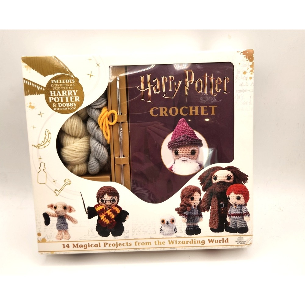 Harry Potter Crochet Wand Hook Dobby House Elf Instruction Book Thunder Press